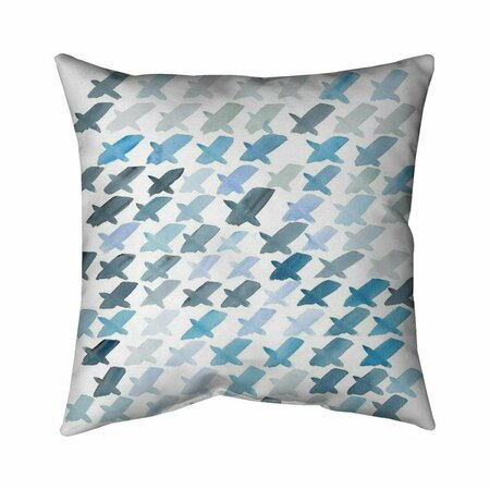 FONDO 26 x 26 in. X Pattern-Double Sided Print Indoor Pillow FO3333145